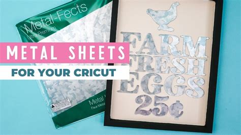 cricut sheet metal|metal sheets for Cricut maker.